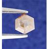 Surat*Diamond*City Decorato Diamante Naturale 0.24 Bianco Color Latte Esagonale Rosa Taglio
