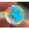 80 CT + Naturale Topazio Mistico Arcobaleno Colore Certificato Taglio Rotondo