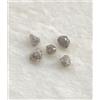 NATURAL ROSE CUT DIAMONDS Lotto Di Diamanti Naturali Grezzi 5 Pz 1.61tcw 3.5 - 5.0 Mm - Come Da Immagine