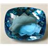 sapphire_hub 21,55 ct. grande topazio blu taglio cuscino AAA + pietra preziosa sciolta reg...