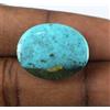 Naturale Ovale Cabochon Persiano Blu Turchese 22.90 KT Gemma Certificato C2808
