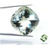 SBI Gems 22x22 MM Verde Naturale Ametista Cuscino Taglio Concavo 42.82 Cts Loose Gemma