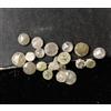 NATURAL ROSE CUT DIAMONDS 1,00 Carati Grigio Giallo Mix Colore Rosa Taglio Rotondo Lotto Di 19 Pz