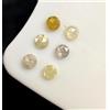 NATURAL ROSE CUT DIAMONDS 0,24 Ct 6 Pz Diamanti Naturali Sciolti A Forma Rotonda Taglio Rosa