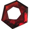 sapphire_hub AAA + Topazio rosso sangue grande 64,9 ct. pietre preziose sfuse taglio esago...