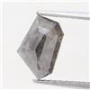 Sparkling Fancy Diamonds 3.07TCW Naturale Loose Antico Diamante Nero Grigio Colore 12.1MM Antiquecut
