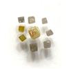 Surat*Diamond*City Decorato Cubo Diamante Lotto 1.48tcw 9pcs Grigio Giallo Mix Colore Flat Taglio A