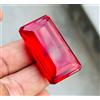 130 CT Naturale Certificato Sangue Rosso Rubino Big Misura Smeraldo Cut Flawless