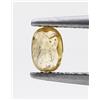 Surat*Diamond*City Diamante Sfuso per Fidanzamento Anello, Ovale Giallo Naturale 0.23tcw 4.3x3 MM