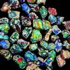 Opal Empire Lotto Opale Nero Fire Opal Grezzo Etiopia 500 Carati 40-60 Pezzi AAA