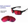 newpolar lenti di ricambio polarizzate newpolar per oakley eyepatch 1 rosso rubino
