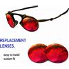 newpolar lenti di ricambio polarizzate newpolar per oakley madman colore rosso rubino