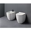 CERAMICA GSI Sanitari Pura 50x36 GSI Filomuro Scarico Vortice Copriwater Slim Soft-Close - Cod. Articolo: 880411+8879111+MS86CSN11