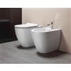 CERAMICA GSI Sanitari Pura 55x36 cm GSI Filomuro Scarico Vortice Copriwater Avvolgente Soft-Close - Cod. Articolo: 889011+8872111+MS88C11
