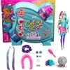Barbie- Color Reveal Glitter, Bambola con Glitter Viola con 25 Sorprese e Tanti Accessori per Acconciature Capelli e a Tema Festa, Giocattolo per Bambini 3+Anni, HBG41