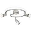 PHILIPS LAMPADA DA SOFFITTO LIMBALI FARETTO 3 LUCI NICKEL IN METALLO SPIRALE ORIENTABILI SENZA LAMPADINA NICKEL 5030317E7