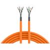 EFB-Elektronik Cavo duplex LANCat.7 grezzo 1000 AWG23 S/FTP, 2x4P FRNC-B, CPR Dca, arancione, 500m Produttore: EFB Elektronik (MK7101DX.500-CPR)