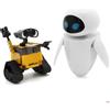 RESTEQ Set of 2 figurines Wall-E and Eve realistic character figurines from the animated film perfect for collection and play