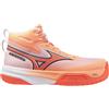 Mizuno Neo Jump Mid Flamingo Coral/Lava Orange/White