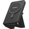VOOMY Power Bank Wireless 6000mAh USB-C per iPhone 15/14/13/12/11, Apple Watch, AirPods Pro/2/1, Caricatore Portatile con supporto per telefono collegato, Powerbank, 3 anni garantiti.