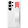 Samsung Standing Grip Case cover con cinturino e funzione cavalletto per Galaxy S25 Ultra, White