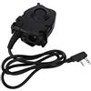 Tosuny K Head Walkie Talkie Auricolare PTT Adattatore Cavo testa adatto per H-777, Plus, RT-5R, RT-5RV, RT1, RT2, RT5 per KPG/HK/TK per per POFUNG per HYT per PUXING per QUSHENG