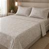 Caleffi - Completo Letto Matrimoniale con Lenzuola Matrimoniali Cotone 100% 240x280, Lenzuolo con Angoli Matrimoniale Coprimaterasso Sotto 180x200 per Materasso Alto 25cm, 2 Federe Cuscino Letto 50x80