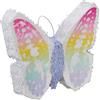 Relaxdays Pignatta Farfalla, Piñata da Appendere, Gioco per Bambini, Compleanni, da Riempire, 48x58x10 cm, Multicolore