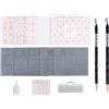 SODIAL 15 Pezzi Set di Pennelli per Calligrafia Cinese, Tessuto per Scrivere Ad Ac4414