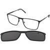 Tommy Hilfiger TH 1803/CS 003/M9 | Occhiali da Vista con Clip da Sole | Prova Online | Metallo | Quadrati | Nero | Adrialenti