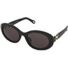Chloe CH0323SK 001 | Occhiali da Sole Graduati o Non Graduati | Prova Online | Plastica | Ovali / Ellittici | Nero | Adrialenti