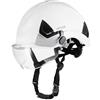 VEVOR Casco di Sicurezza Omologato ANSI/ISEA Z89.1 con Visiera senza Cuffie con Sospensione a Cricchetto a 6 Punti, Casco Protettivo da Lavoro Costruzione per Edilizia Industriale