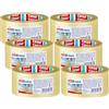 Tesa tesapack Ultra Forte, Set di 6, Nastro Adesivo d'Imballaggio in PVC Solido e Sicuro, Transparent, 66 m x 50 mm