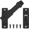 QJKEJI Chiavistello per Porta in Legno, Serratura Portas Chiavistello Nero, Chiusura Portas, Blocca Porta Antintrusione in Acciaio Inossidabile, Chiavistello per Cancello Porte Armadio Finestre