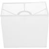 KHBUAB Paralumi per Lampade Bianco Rettangolare Installazione Facile, Paralume Versatile per Lampada da Tavolo per Soggiorno e Biblioteca