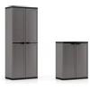 Keter Set Jolly Armadio Alto+ Basso Grigio