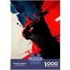 sinyumoney Puzzle Da 1000 Pezzi Abstract Cat Portrait with Patriotic Colors Puzzle Per Adulti Gioco Pratico Per Divertimento in Famiglia Regali Unici Per Compleanno E Natale 70x50cm/1000pcs