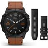 Garmin Orologio GARMIN FENIX 6X Sapphire Pelle Marrone + Silicone 51mm 010-02157-14