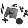 APC NBAC0301 kit di fissaggio Nero Metallo