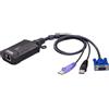 ATEN CN800-AT switch per keyboard-video-mouse (kvm) Nero, Viola