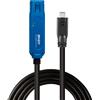 LINDY 8m USB 3.2 Gen 1 Type C to A, Active Extension Cable Pro, Long Distance US