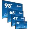 iiyama ProLite LFDs, 138,6 cm (54,6"), 4K, USB, RS232, Ethernet, WLAN, Android,
