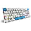 ‎Sharkoon Technologies GmbH Sharkoon Skiller SGK50 S4 Gen2 PBT White Gateron G-Pro Yellow 60% German Layout