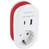 CHACON SCHUKO 16A USB-C+ Adattatore USB-A + cavo USB-C da 60 cm