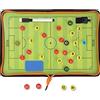 Jissta Lavagna Tattica Calcio,Lavagna Calcio Attrezzatura da Allenamento con Penn per Allenatori di Calcio Pieghevole per Insegnare e Formazione Organizzazione Giocatori Tattiche e Strategie