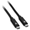 V7 Cavo USB C V7 V7UCC-2M-BLK-1E Nero