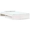 vidaXL Letto in legno massiccio bianco 120x190 cm