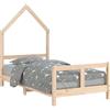 vidaXL Letto per bambini 80x160 cm in legno di pino massiccio