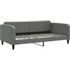 vidaXL Letto da giorno grigio scuro 100x200 cm in tessuto