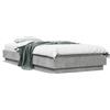 vidaXL Struttura per letto grigio cemento 90x200 cm Materiale a base di legno